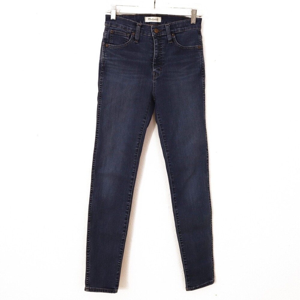 Madewell 10 Inch Skinny Ankle Jeans Size 26 High Waist Medium Blue EUC B17